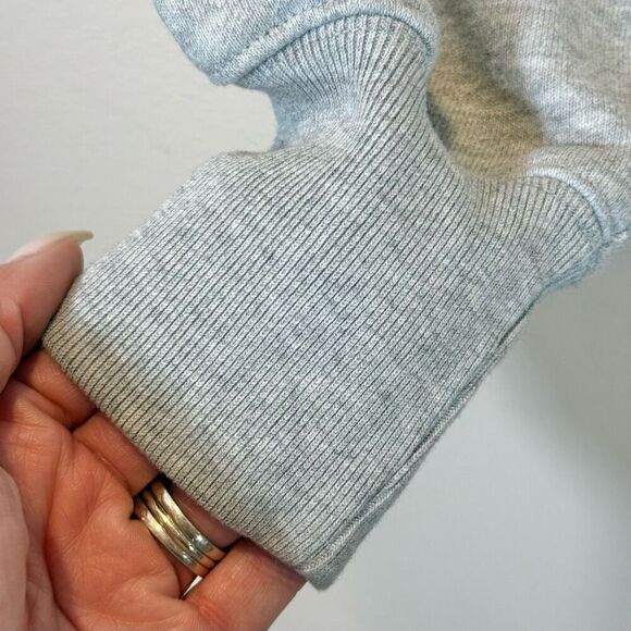 Champion Life Women's Small Reverse Weave Crop Cut Off Crew Sweatshirt Top - Picture 3 of 11